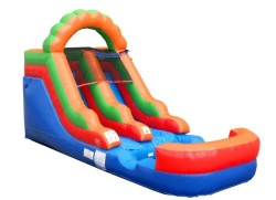 2 1746042782 12' Rainbow Inflatable Water Slide