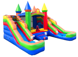 Capture3 1745423208 Rainbow Inflatable Double Water Slide Bounce House