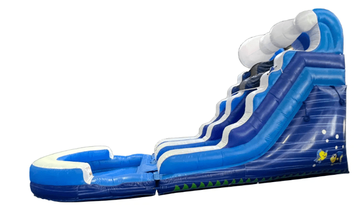 15' Blue Wave Inflatable Water Slide with Pool