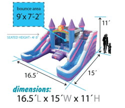 pink3 1746034432 Unicorn Inflatable Double Water Slide Bounce House